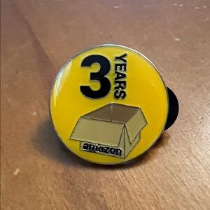 Amazon Yellow 3 Years Anniversary Enamel Pin